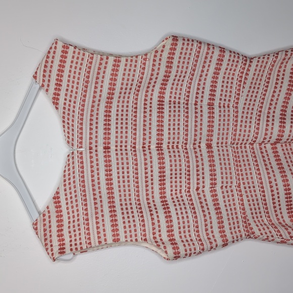 Cupcakes & Cashmere Women's 6 Coral Jacquard Print Sleeveless Fit & Flar… - Picture 8 of 12